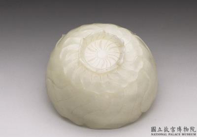 图片[3]-Jade floral-shaped water holder, Qing dynasty(1644-1911)-China Archive